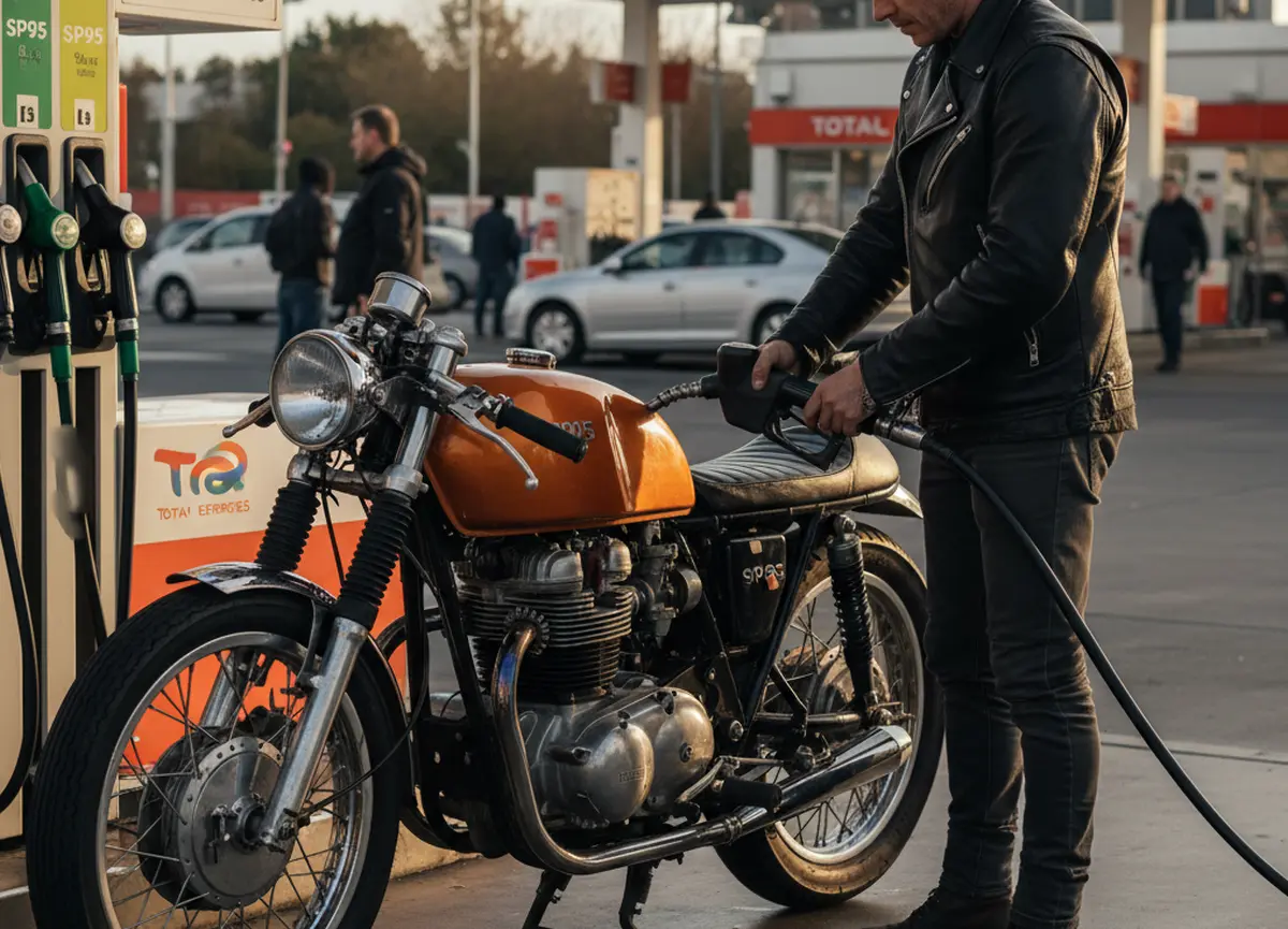 J’ai mis du SP95 E10 au lieu du SP95 dans ma moto